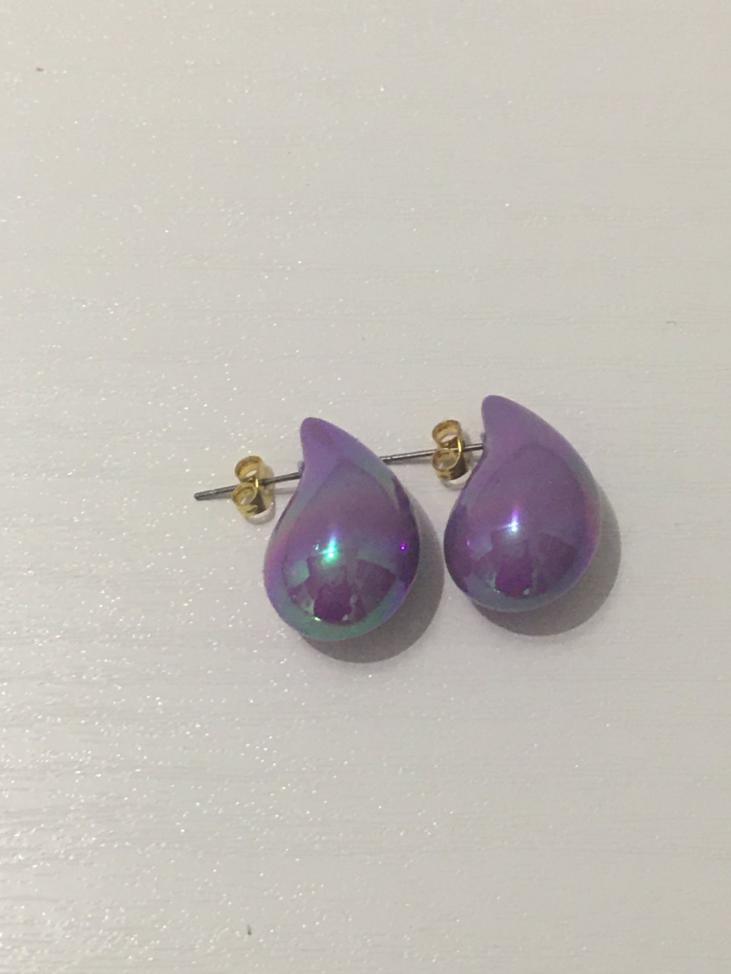 Boucle d'oreille - Gouttes de Violettes