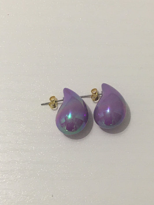Boucle d'oreille - Gouttes de Violettes