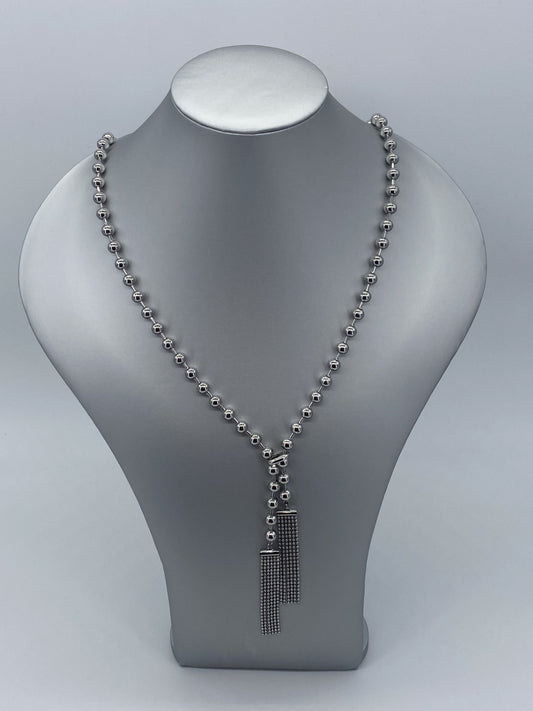 Collier - Perle d'acier
